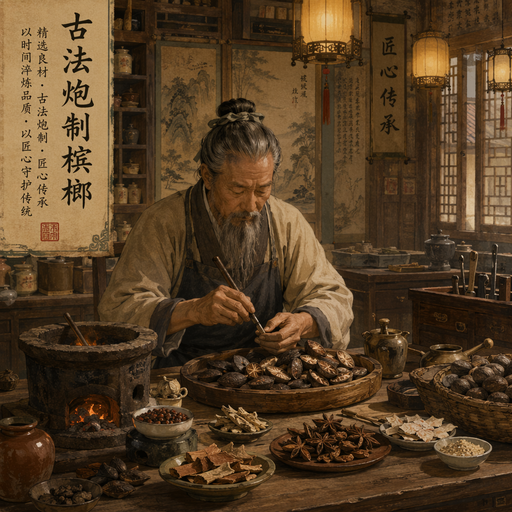 古法炮制槟榔 匠心传承