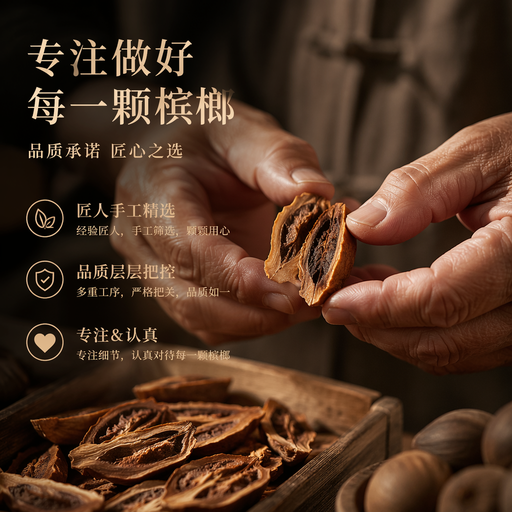 专注做好每一颗槟榔 品质承诺 匠心之选